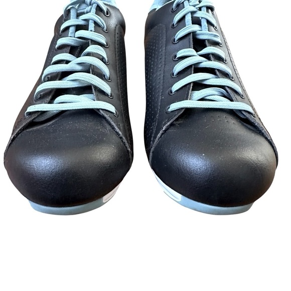 GIRO CIVILA NAVY AND AQUA LEATHER CYCLING SHOES WITH CLIPS SIZE 40 - Picture 5 of 10